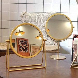 1pc Vanity Makeup Mirror, Swivel Mount Tabletop Mirror For Bedroom, Dormitory Multicolor