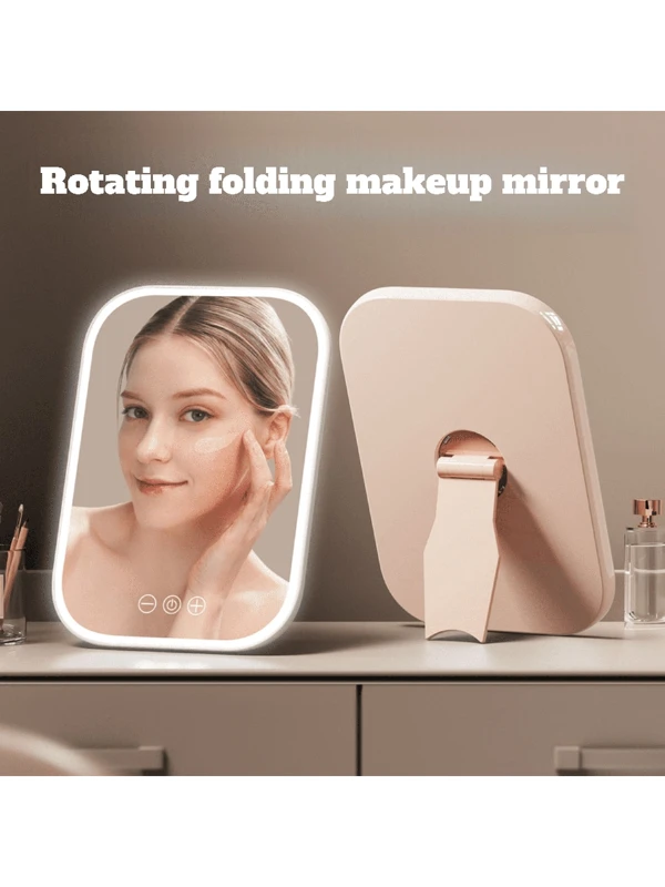 Lighted Makeup Mirror, Vanity Mirror With Lights, Three Color Lighting Modes, Smart Touch Control, 360??Rotation Multicolor